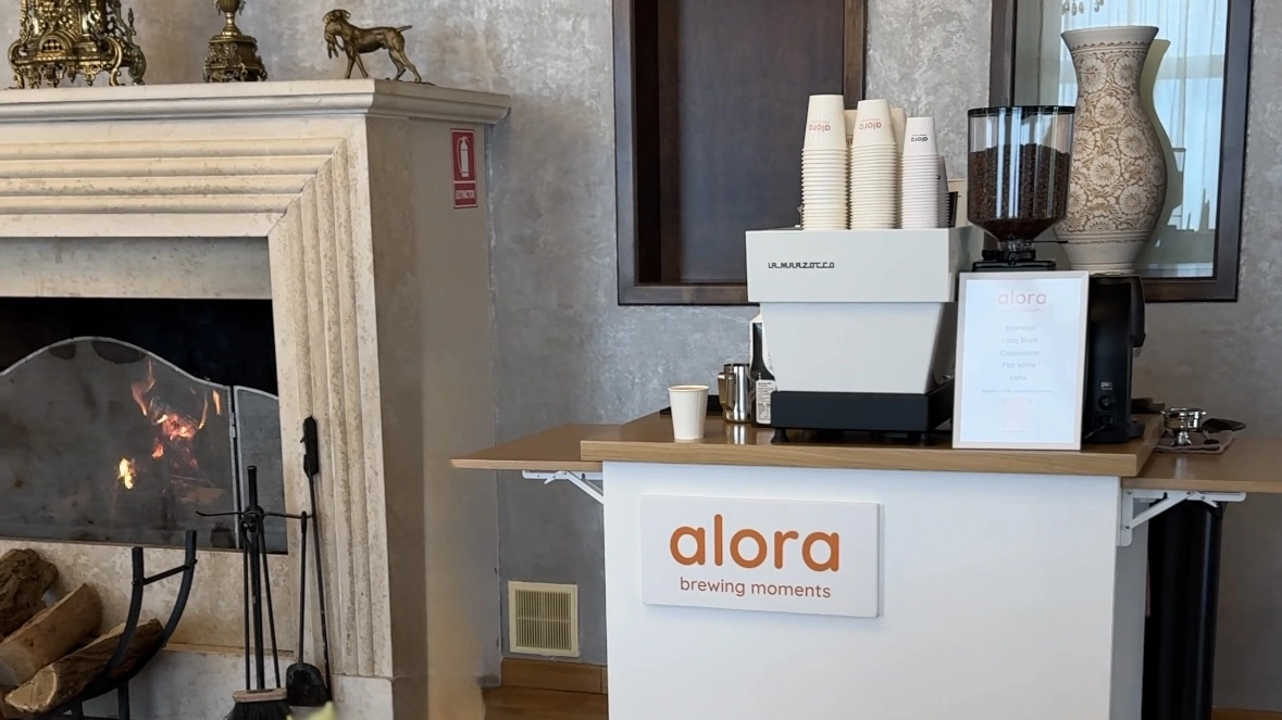 alora brewing moments - bar mobil la un eveniment in interior